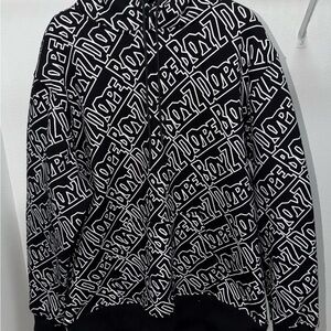 Black and White Graphic Hoodie